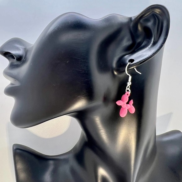 Balloon Animal Earrings - Puppy Dog Earrings - Clown Earrings - Party Earrings - Picture 7 of 10